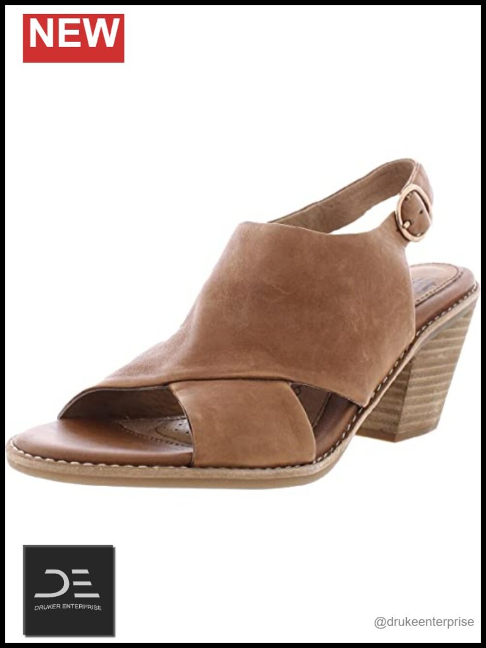 Sofft Mendi Cutout Leather Block Heel Sandals